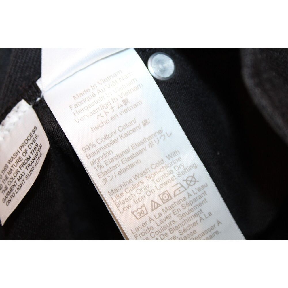 J. Crew 96 straight leg raw hem black jeans size 29 remake - Picture 5 of 9